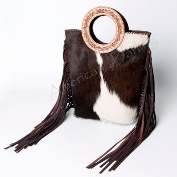 American Darling Tote Hair on Genuine Leather Western Women Bag Handbag Purse | Travel Bags College Casual